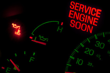 Image showing Check engine light