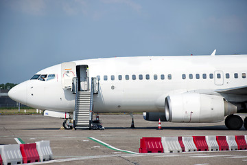 Image showing Aircraft boarding-