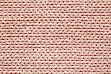 Image showing Pink knitted texture