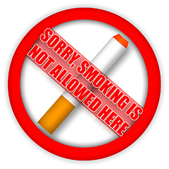 Image showing No Smoking Sign