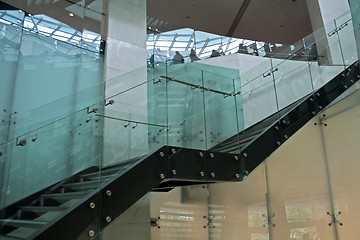 Image showing Glass stairs