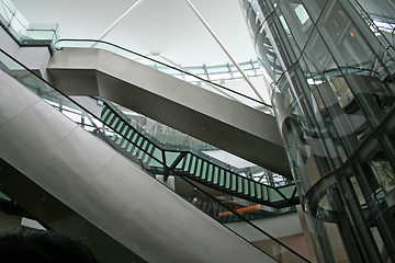 Image showing Escalators