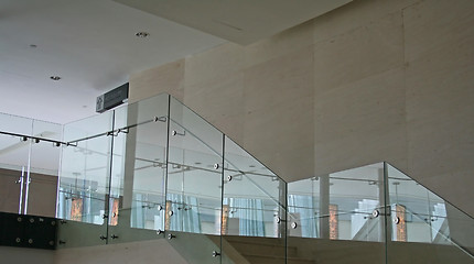 Image showing Glass stairs