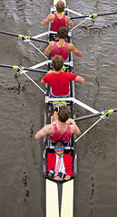 Image showing Coxed four