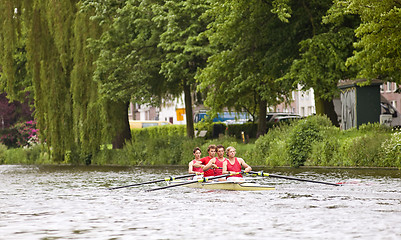 Image showing Rowing