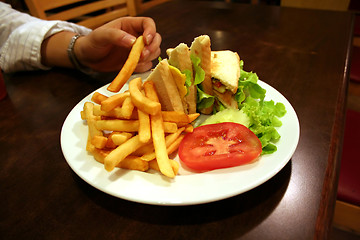 Image showing Club sandwich