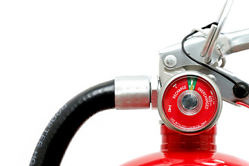 Image showing fire extinguisher over white