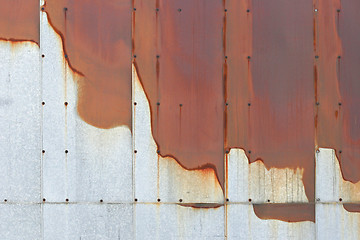 Image showing bleeding rust background