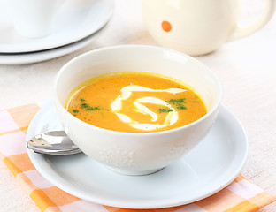 Image showing Carrot soup 