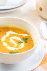 Image showing Carrot soup 