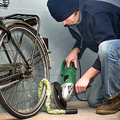 Image showing Bicycle theft