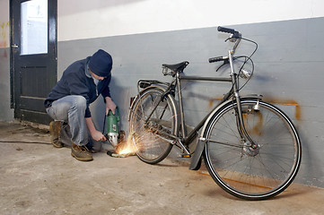 Image showing Bicycle thief