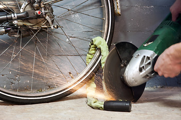 Image showing Bike theft