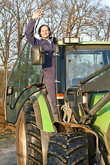 Image showing Happy farm hand