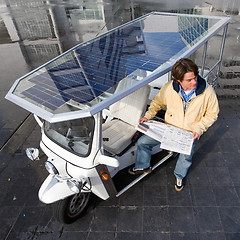 Image showing Solar powered tuc tuc 