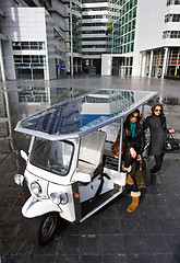 Image showing Solar powered tuc tuc