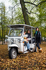 Image showing Solar powered tuc tuc