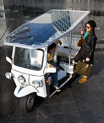 Image showing Solar powered tuc tuc