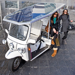 Image showing Solar powered tuc tuc