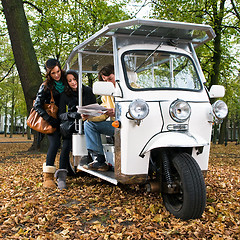 Image showing Solar powered tuc tuc