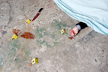 Image showing Corpse and evidence