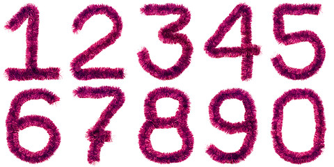 Image showing Red digits