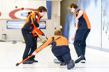 Image showing Curling team