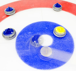 Image showing Winning shot at curling