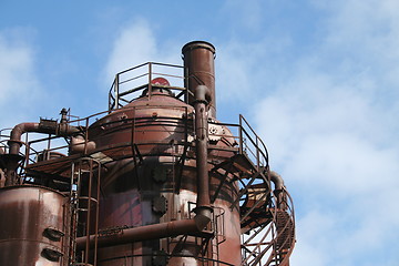 Image showing Old Industrial Gasworks