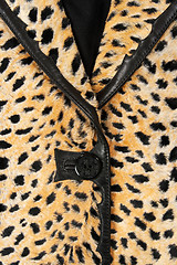 Image showing Close-up of a stylish leopard jacket