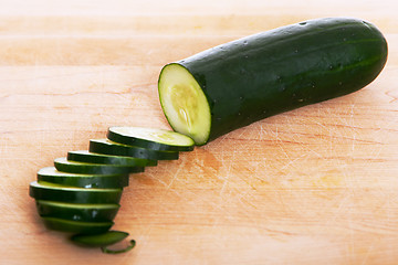 Image showing Cucumber slices