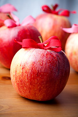 Image showing Red Christmas apples