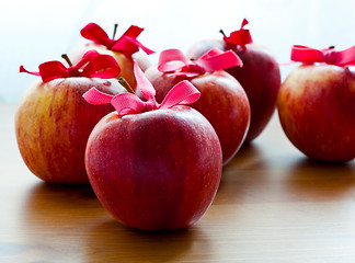 Image showing Red Christmas apples