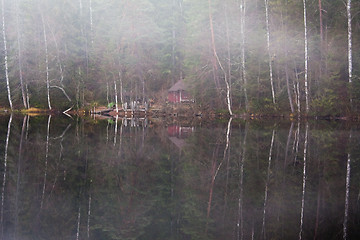 Image showing Foggy pond