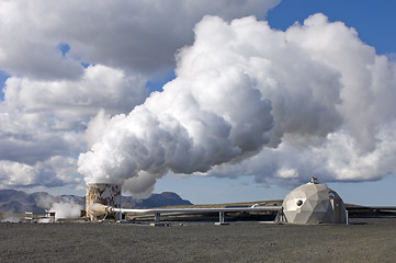 Image showing Geothermical hot water supply well