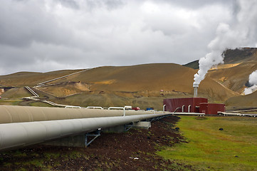 Image showing Krafla Power plant at Kroflustod