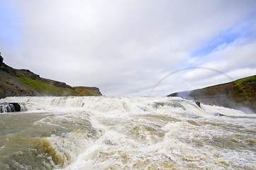 Image showing Dettifoss Rainbow