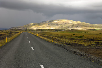 Image showing Sunlit Rhyolite Mountains