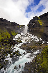 Image showing Ofaerufoss, Icleand