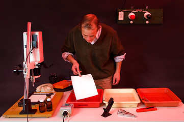 Image showing Darkroom printing