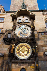 Image showing Fascinating old Prague Astronomical Clock -Prague Orloj