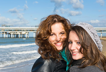 Image showing Women on the beach