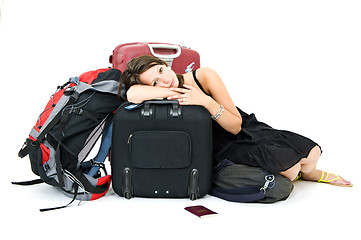 Image showing Weary traveller