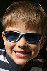Image showing Smiling Boy with Sunglasses