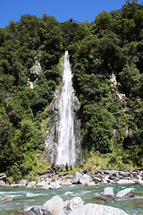 Image showing Waterfall in New Zealand