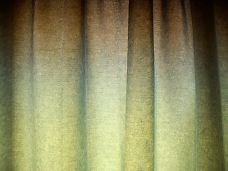 Image showing Texture of blue curtain 