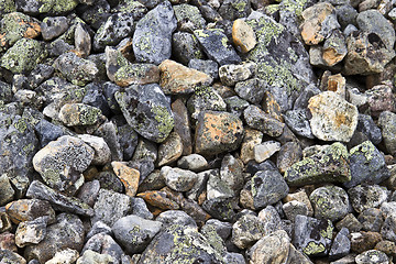 Image showing Background of rocky gravel stones 