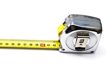 Image showing Tape measure isolated on white 