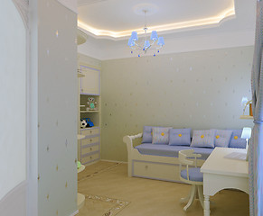 Image showing Child`s bedroom interior