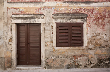 Image showing Facade of house Croatia